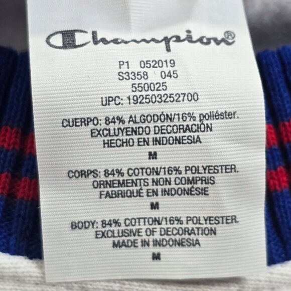 Champion Vintage Reverse Weave Spellout Logo Crewneck Sweatshirt, Mean's Medium - Picture 9 of 10